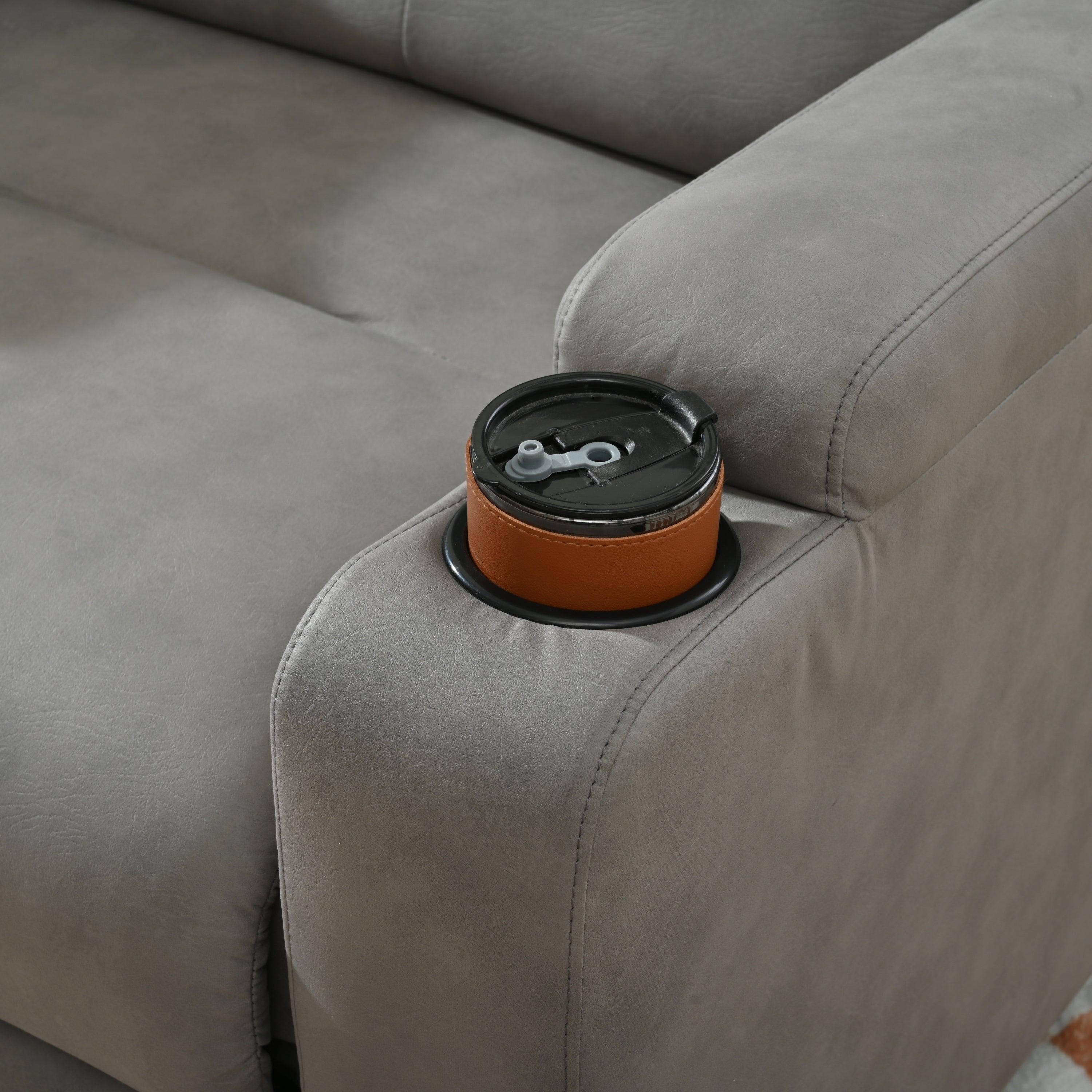 Modern Power Lift Recliner Chair, Light Gray
