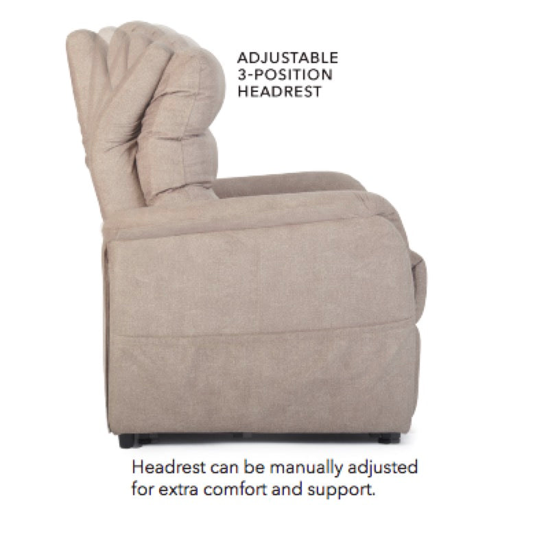 Destin Lift Chair Recliner, adjustable headrest