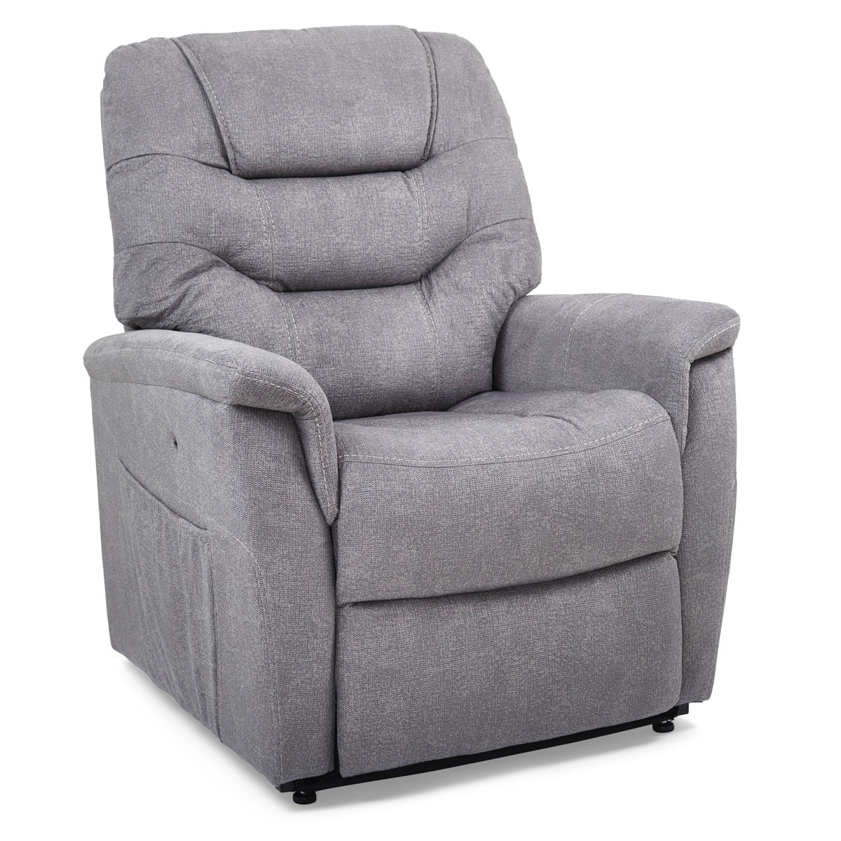 Marabella Power Lift Chair Recliner, seated angle, fog fabric