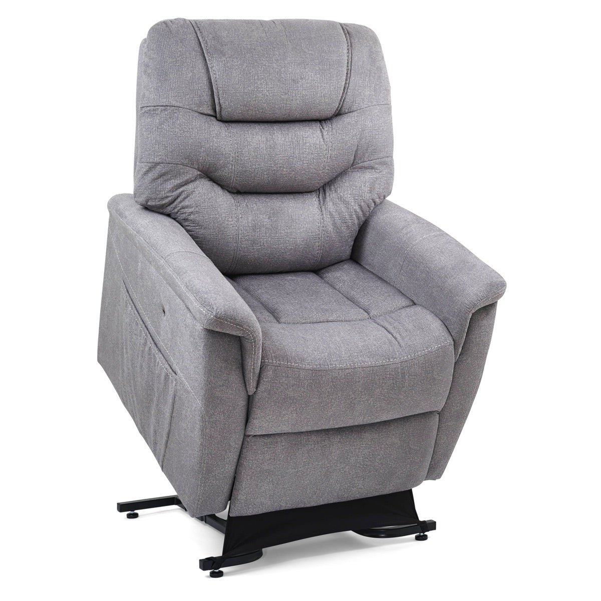 Marabella Power Lift Chair Recliner, lifted view, fog fabric