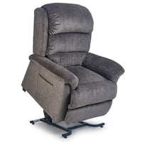 Polaris Lift Chair Power Recliner, angle lifted Granite color