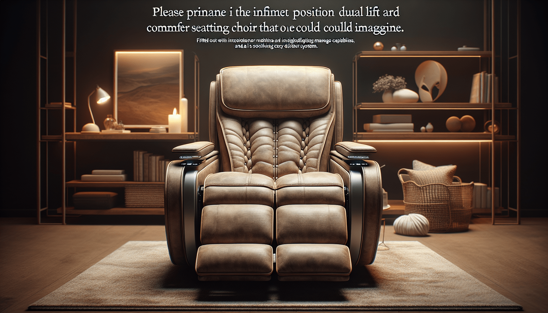 Look no Further! The Infinite Position Lift Recliner with Massage and Heat
