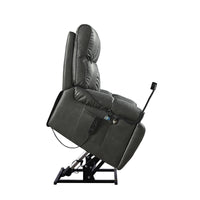 Power Lift Recliner Chair with 2-Motor Massage and Heat, side view lifted
