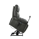 Power Lift Recliner Chair with 2-Motor Massage and Heat, side view lifted