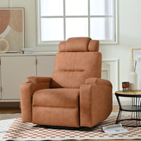 Modern Power Lift Chair Recliner, Orange angled seated