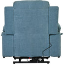 Blue Power Lift Chair Back Profile