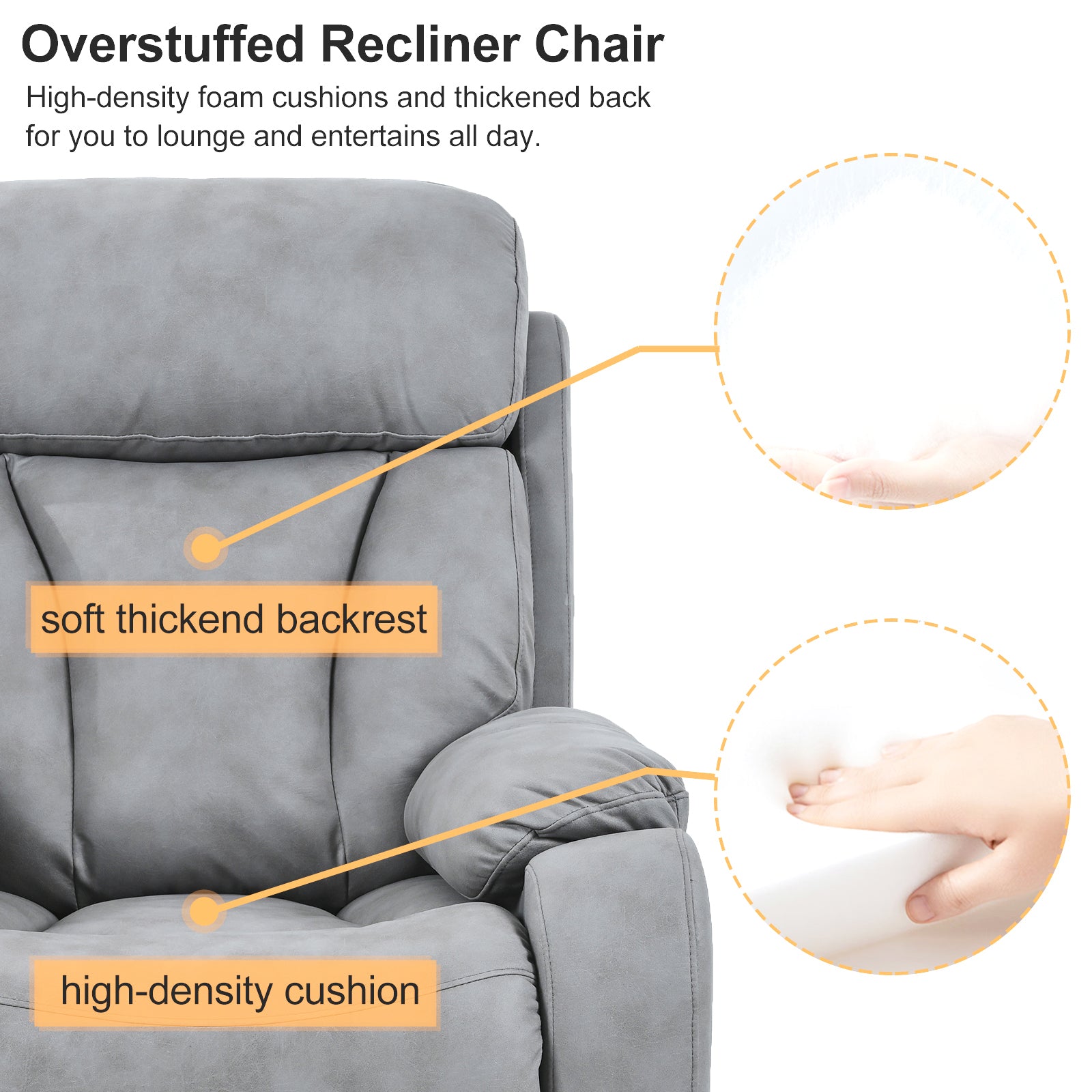 Light Gray Power Lift Chair Cushion Material Features and Benefits
