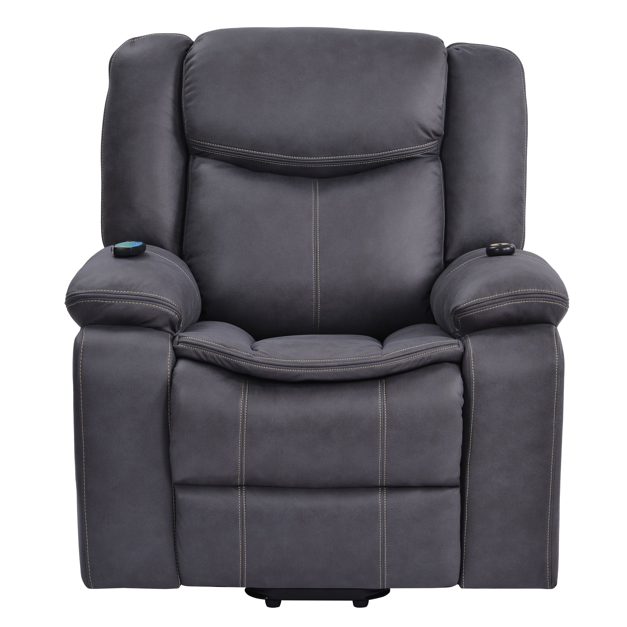 Power Lift Recliner Chair with Heat and Massage, front view seated