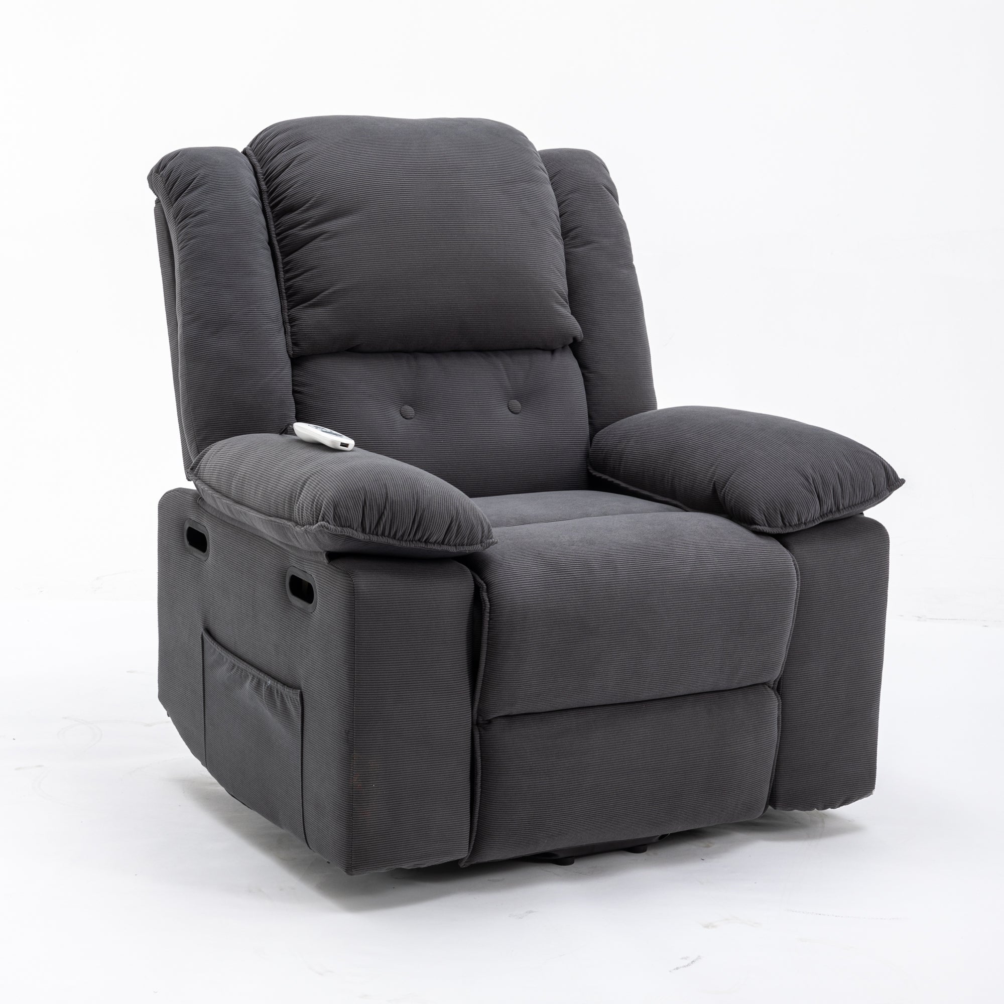 Gray Power Lift Chair Front Profile