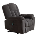 Infinite Position Power Lift Recliner with Heat and Massage, seated side view