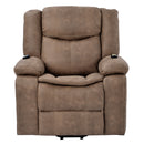 Brown Power Lift Chair Front Profile