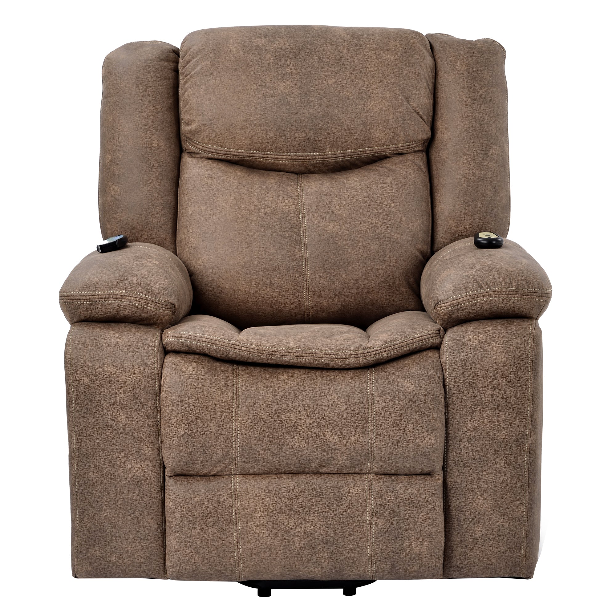 Brown Power Lift Chair Front Profile