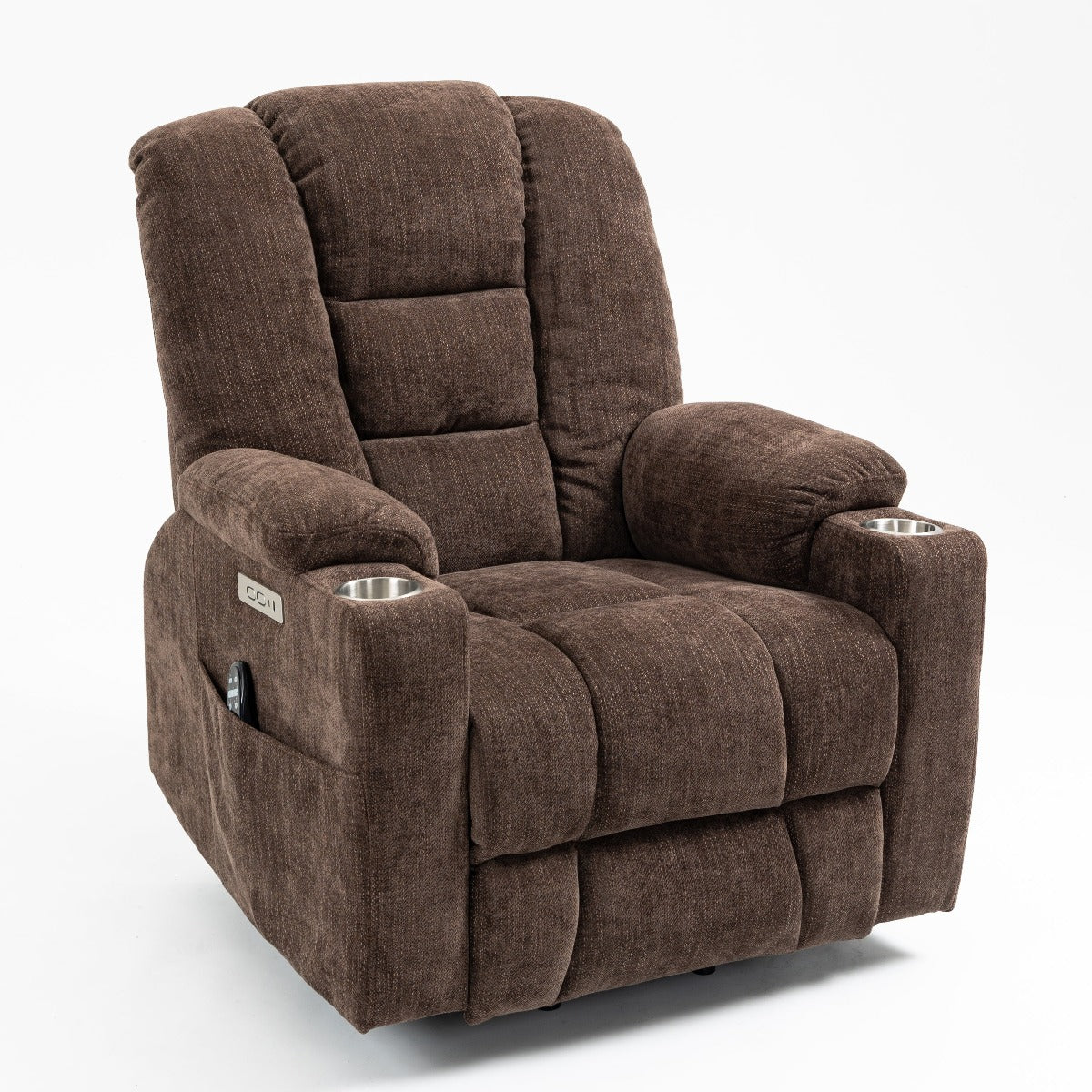 EMON's Power Lift Recliner, seated angle view - My Lift Chair