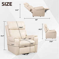Power Lift Chair Recliner with Extra Wide Seat, dimensions