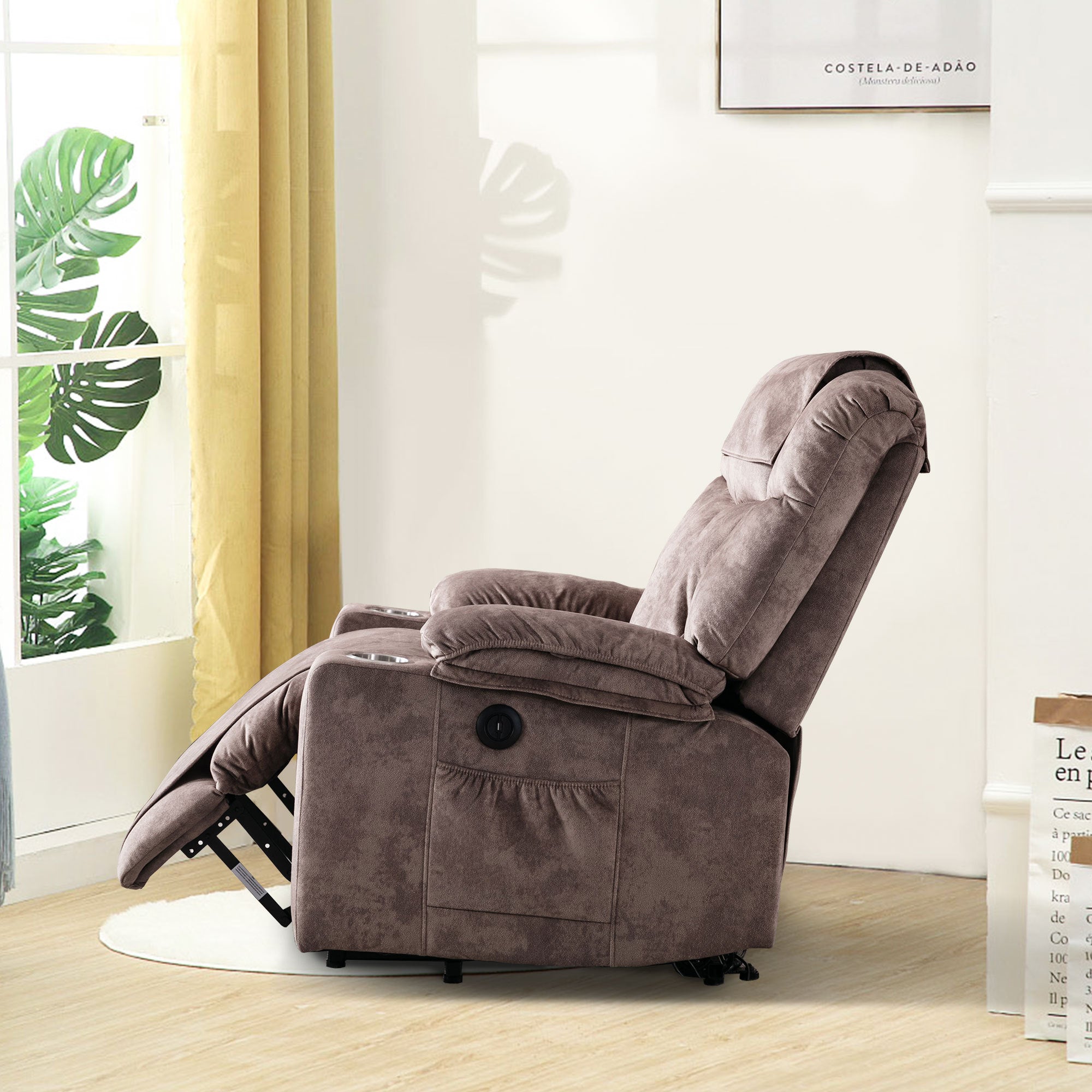 Power Lift Recliner Chair with Washable Cover, window view