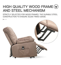 Heavy Duty Power Lift Recliner Chair,  footrest close-up