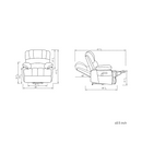 Blue Lift chair measurement drawings