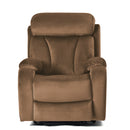 Power Lift Chair Recliner with Soft-Touch Fabric, front view seated