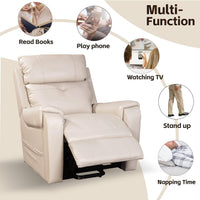 Power Lift Chair, Beige, functions