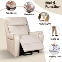 Power Lift Chair Recliner with Extra Wide Seat, functions