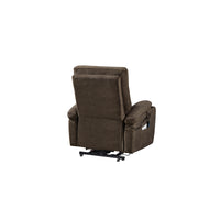 Dark Brown Power Lift Recliner Back Profile