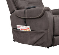 Power Lift Recliner Chair with Zoned Heat and Adjustable Headrest, side pocket