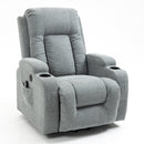 Gray Sky Infinite Position Power Lift Recliner, angle