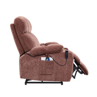 Rose Power Lift Chair with Headrest and Footrest Slightly Extended