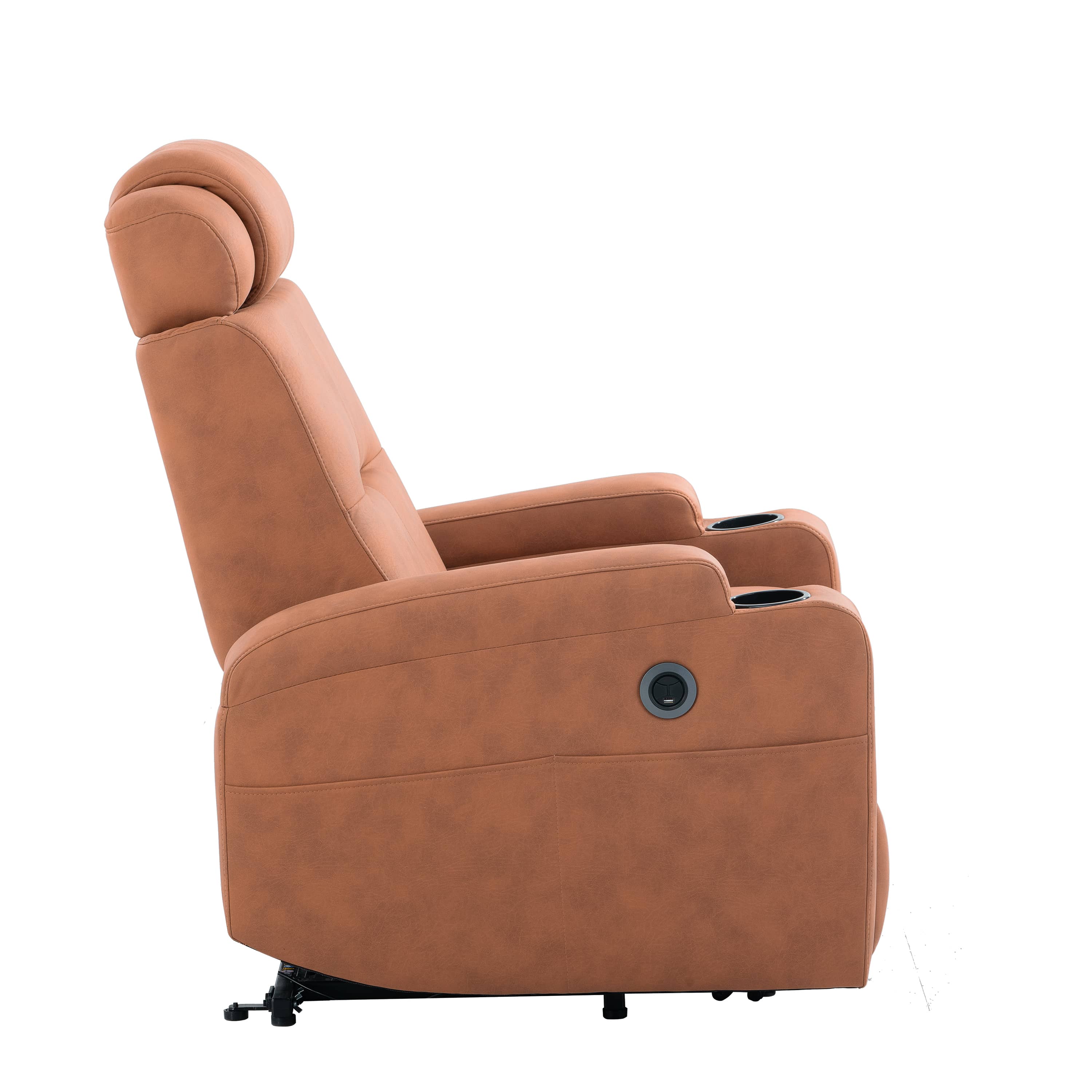 Orange Power Lift Chair Right Profile