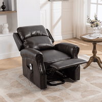 Lift Recliner Chair, Brown, room view