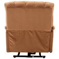 Light Brown Power Lift Chair Back Profile