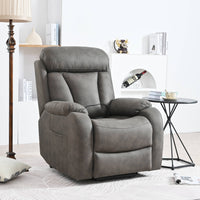 Dark Gray Power Lift Chair Front Profile