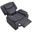 Power Lift Recliner Chair with Heat and Massage, fully reclined