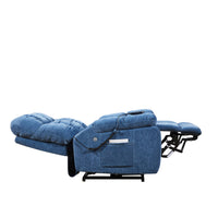 Power Lift Recliner with deep Tissue Massage and Heat, lie flat view