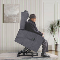 JST Power Lift Recliner Chair, man sitting