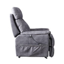 Electric Power Lift Recliner Chair, side view seated