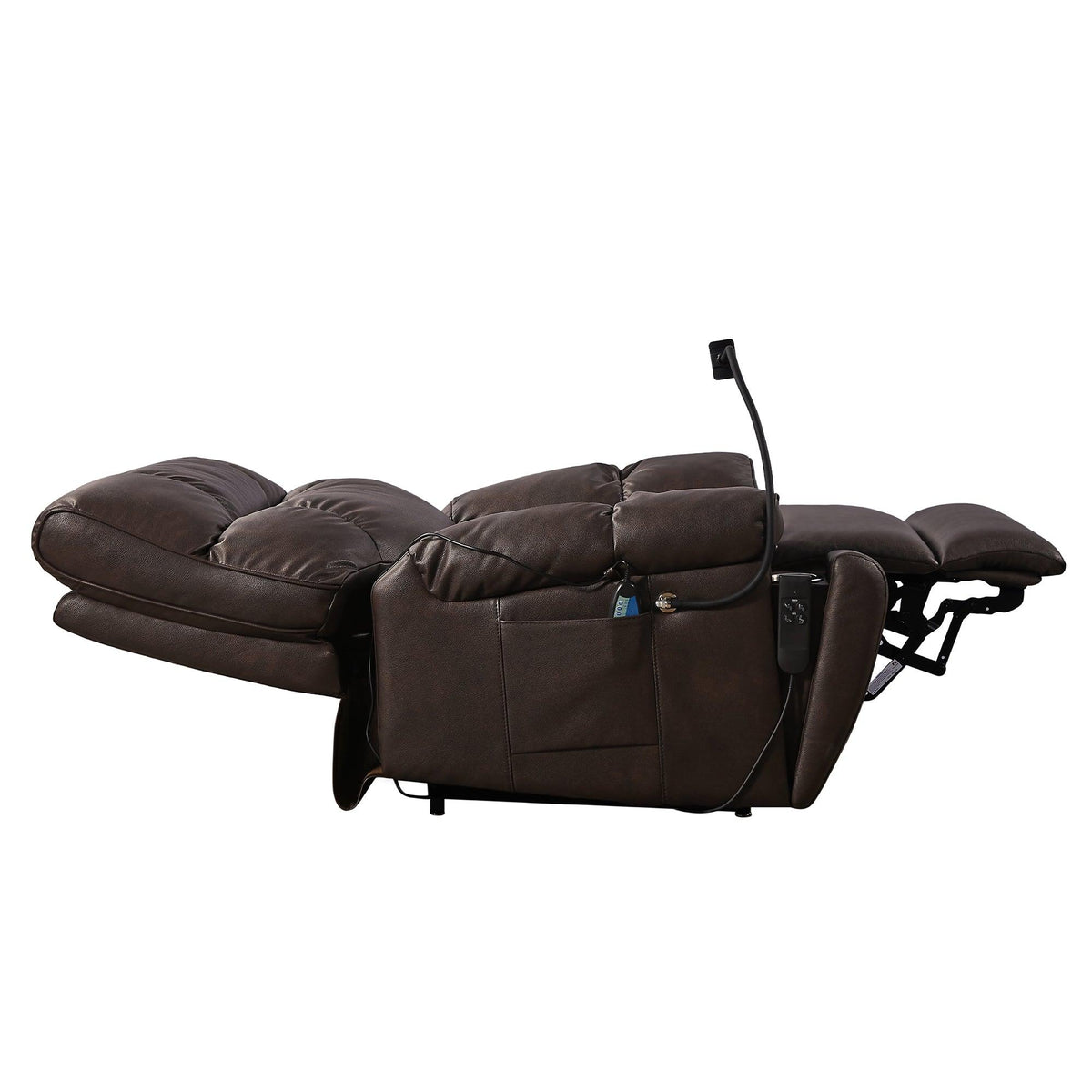 Lay Flat Position Lift Recliner Chair with 2-Motor Massage and Heat