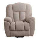 Infinite Position Power Lift Recliner with Heat and Massage, Beige, seated front view