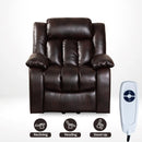 Red Brown Lift Chair Recliner, front view