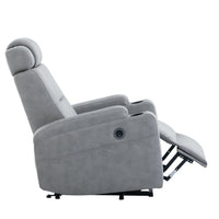 Modern Power Lift Chair Recliner, side view reclined