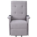 Power Lift Chair Recliner with Adjustable Massage, Light Gray
