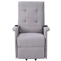 Power Lift Chair Recliner with Adjustable Massage, Light Gray