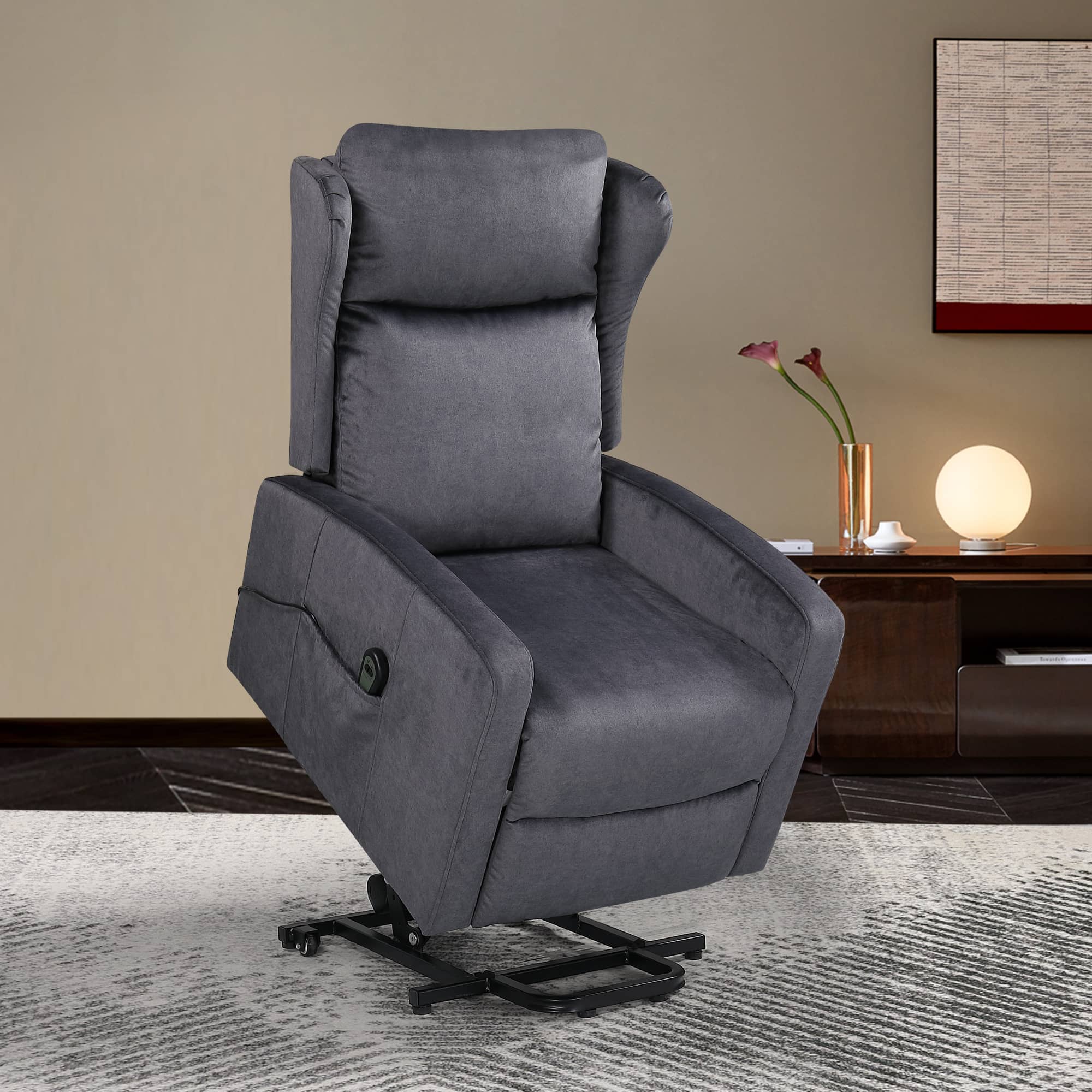 JST Power Lift Recliner Chair, angle lifted