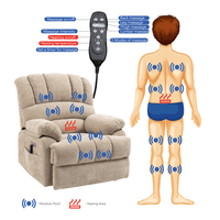 Large Power Lift Recliner Chair with Heat and Massage, massage and heat points