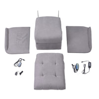Light Gray Power Lift Chair Assembly Pieces