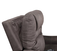Power Lift Recliner Chair with Zoned Heat and Adjustable Headrest, close up of headrest