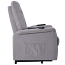 Power Lift Chair Recliner with Adjustable Massage, Light Gray