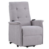 Power Lift Chair Recliner with Adjustable Massage, seated angle view