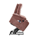 Rose Power Lift Chair Right Profile with Lift Extended