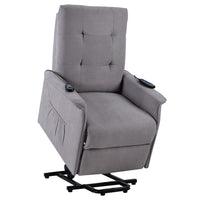 Power Lift Chair Recliner with Adjustable Massage, lifted angle